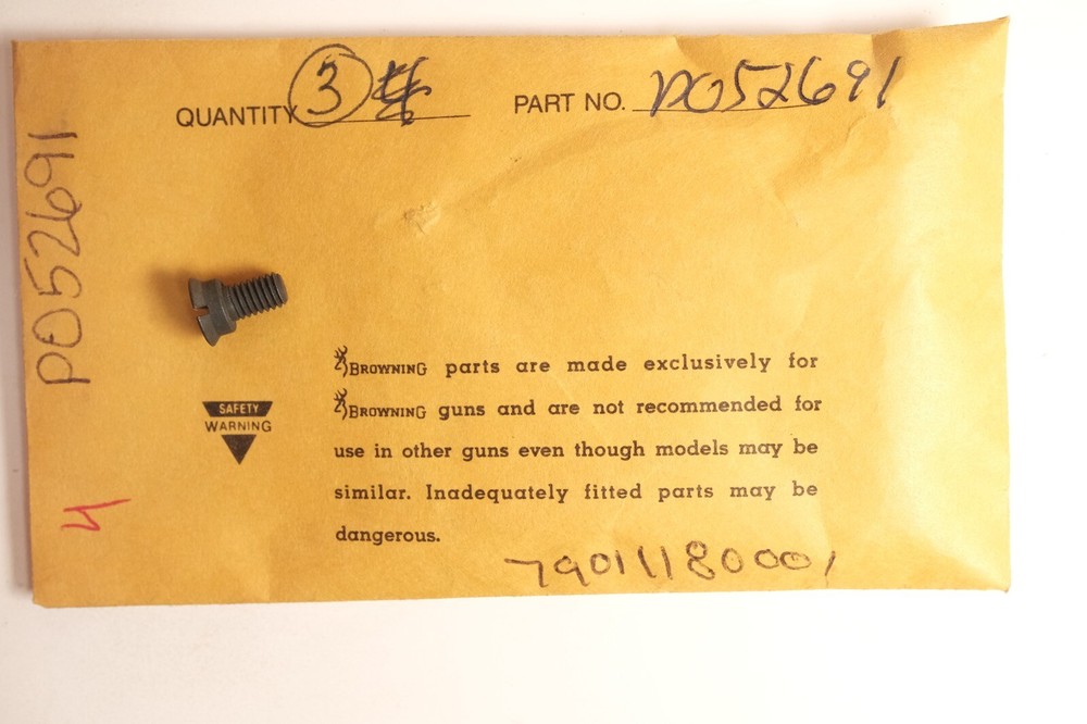 Browning Buckmark Front Sight Base Screw  52691
