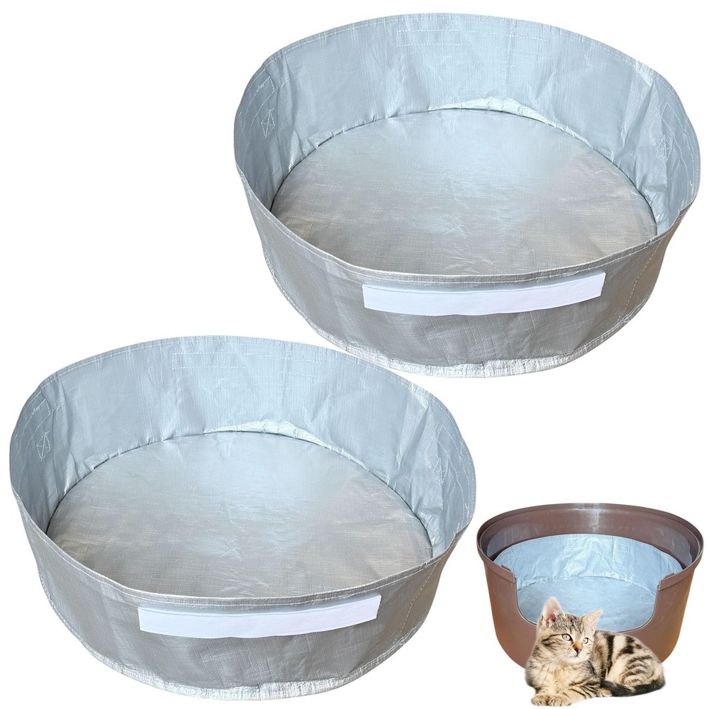 2 Pack Reusable Liners Compatible With Hidden Plant Litter Box Waterproof Cat