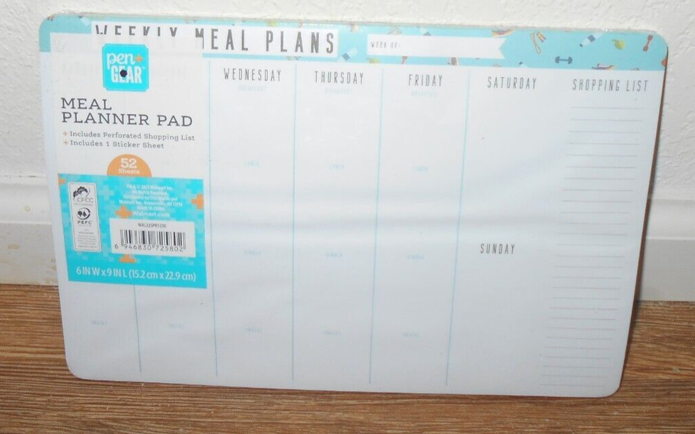 Pen + Gear Meal Planner Pad