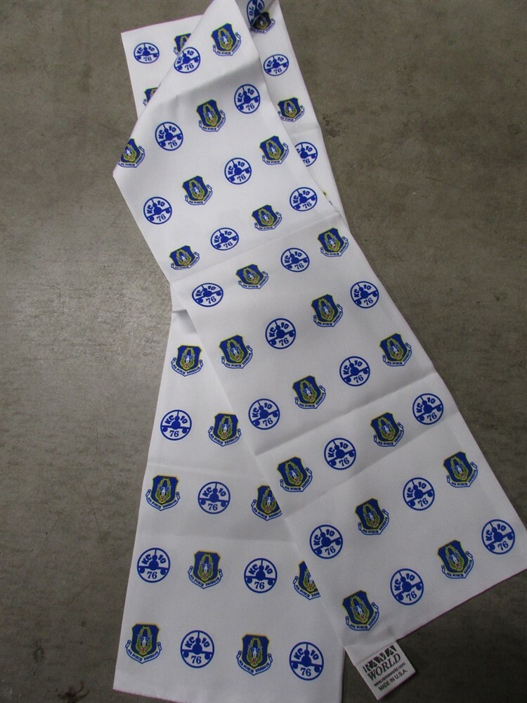 76th ARS KC-10 EXTENDER USAF Refueling Squadron Crew Flying Scarf Patch Image