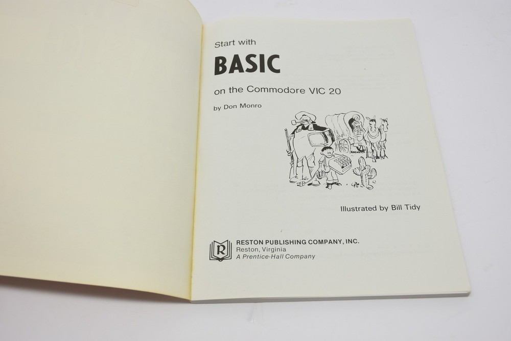 Start With BASIC On The Commodore Vic 20 A Fun Book For A Fun Computer PC VIC-20