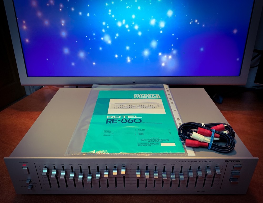 ROTEL RE-860 🌈RaRe🌈 Vintage Stereo Equalizer