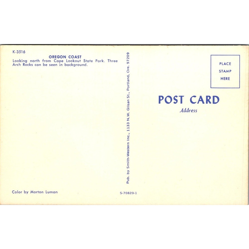 The Orgeon Coast Postcard PC174