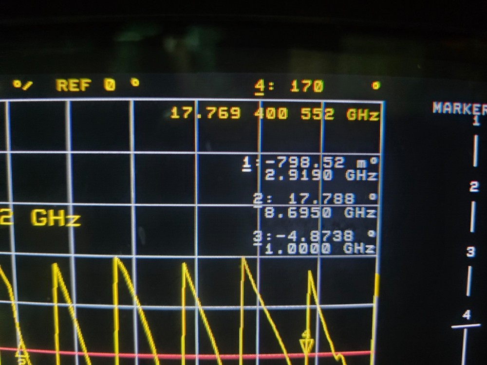 microwave calibration standard 80.5mm Elect length stub test data type N