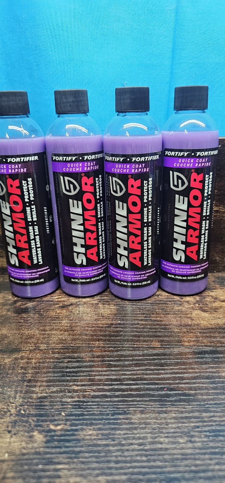SHINE ARMOR Fortify Quick Coat High Performance Ceramic Coating 8 Oz Lot Of 4