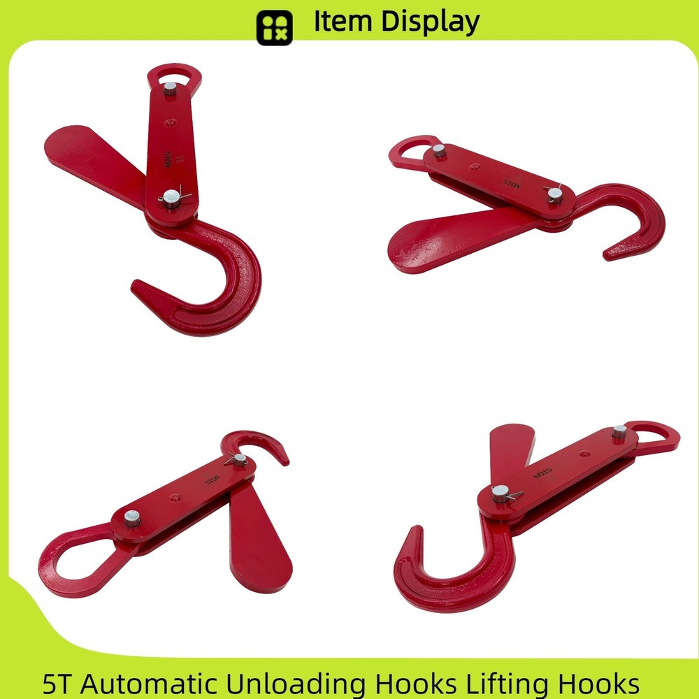5T Automatic Unloading Hooks Lifting Hooks Unhooking Hook Alloy Steel