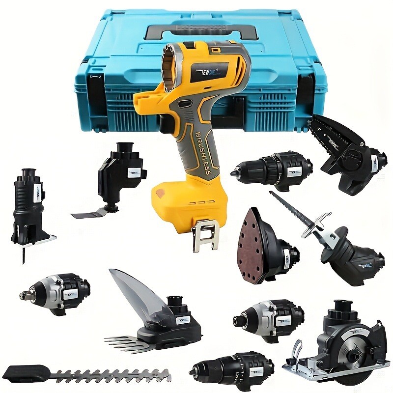 Newone 12 Power Tools Combo Kit, Drills, Circular Saw, Multitool, Dewalt Battery