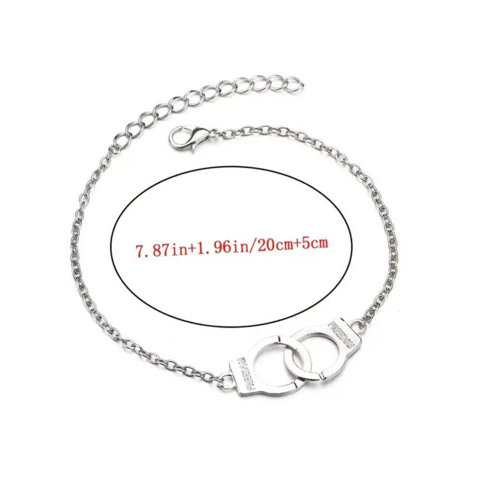 Woman's Ankle Bracelets Handcuffs Anklets Adjustable