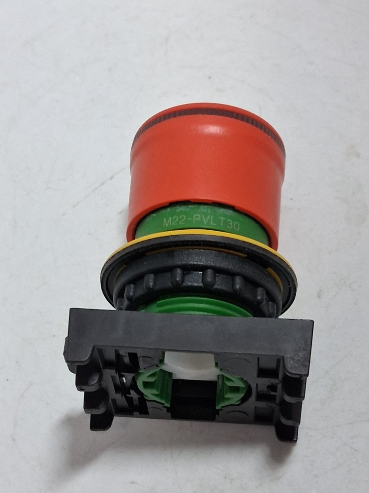 EATON M30-PVLT30 EMERGENCY STOP OPERATOR TWIST RELEASE RED PUSHBUTTON 30MM