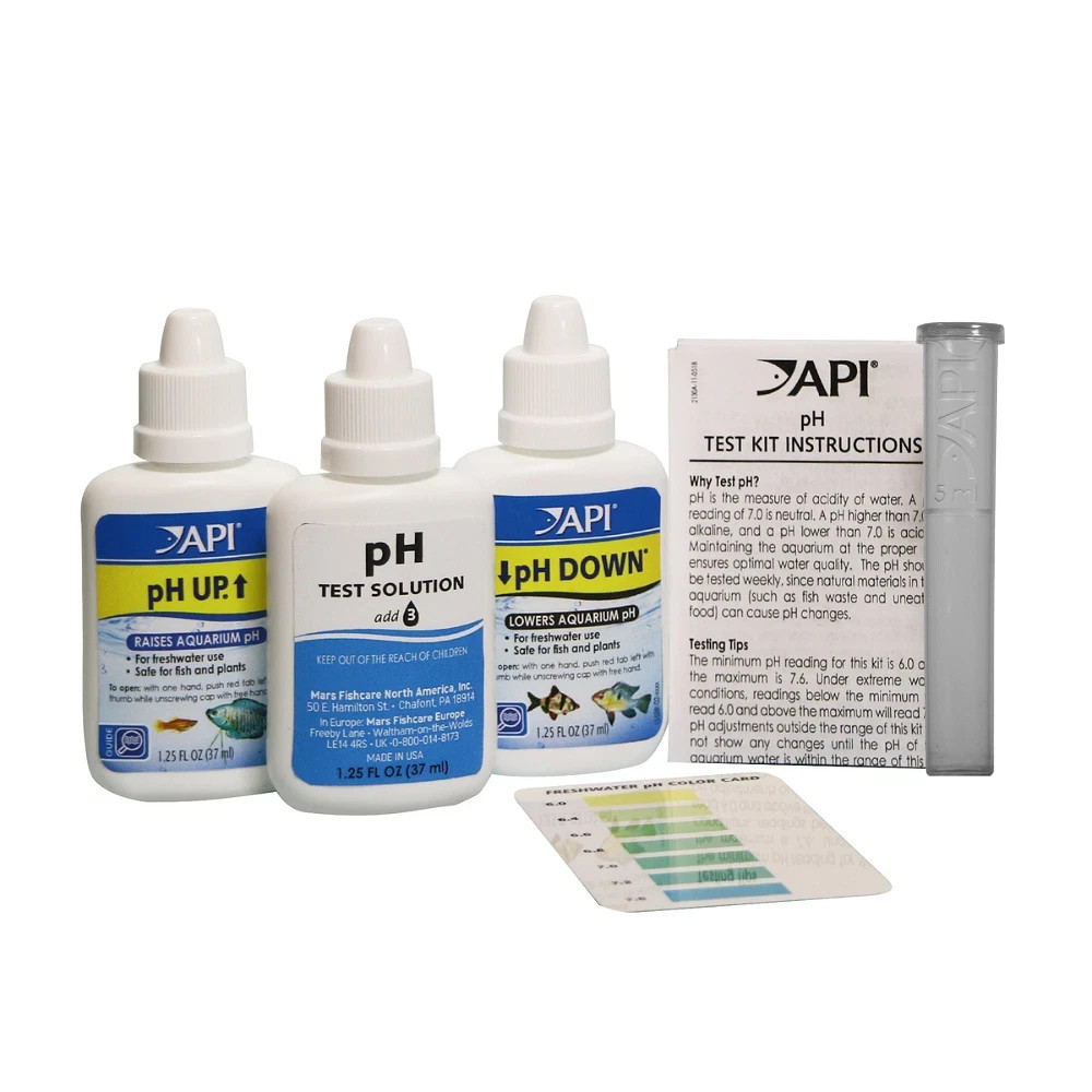 API Freshwater Aquarium pH Test Adjuster Kit 250 Tests Fish Care Solution