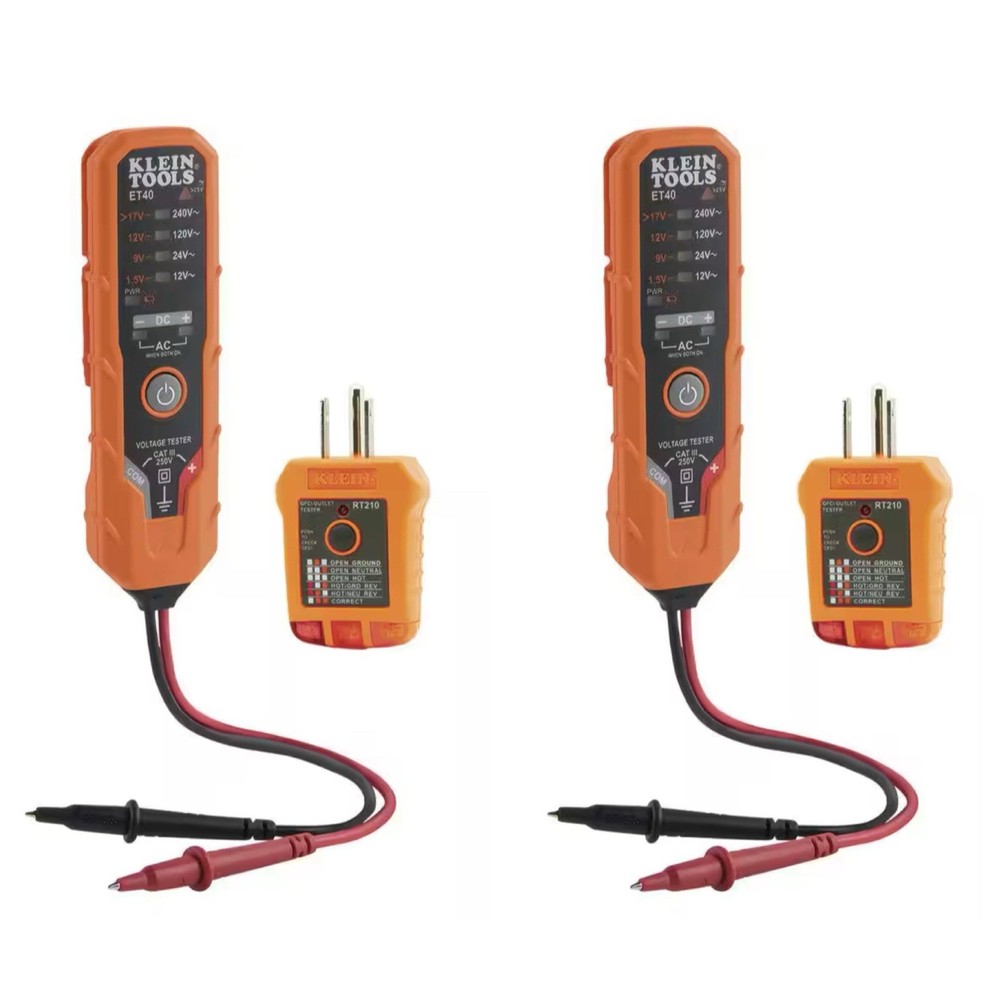 Klein Tools Electrical Test Kit ET40VP w/ Batteries (2 Pack) (N)