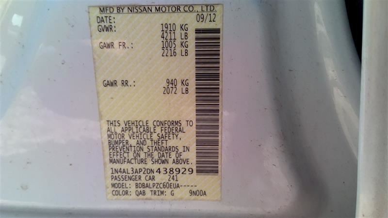 ALTIMA 2013 High Mounted Stop Light 1030854451