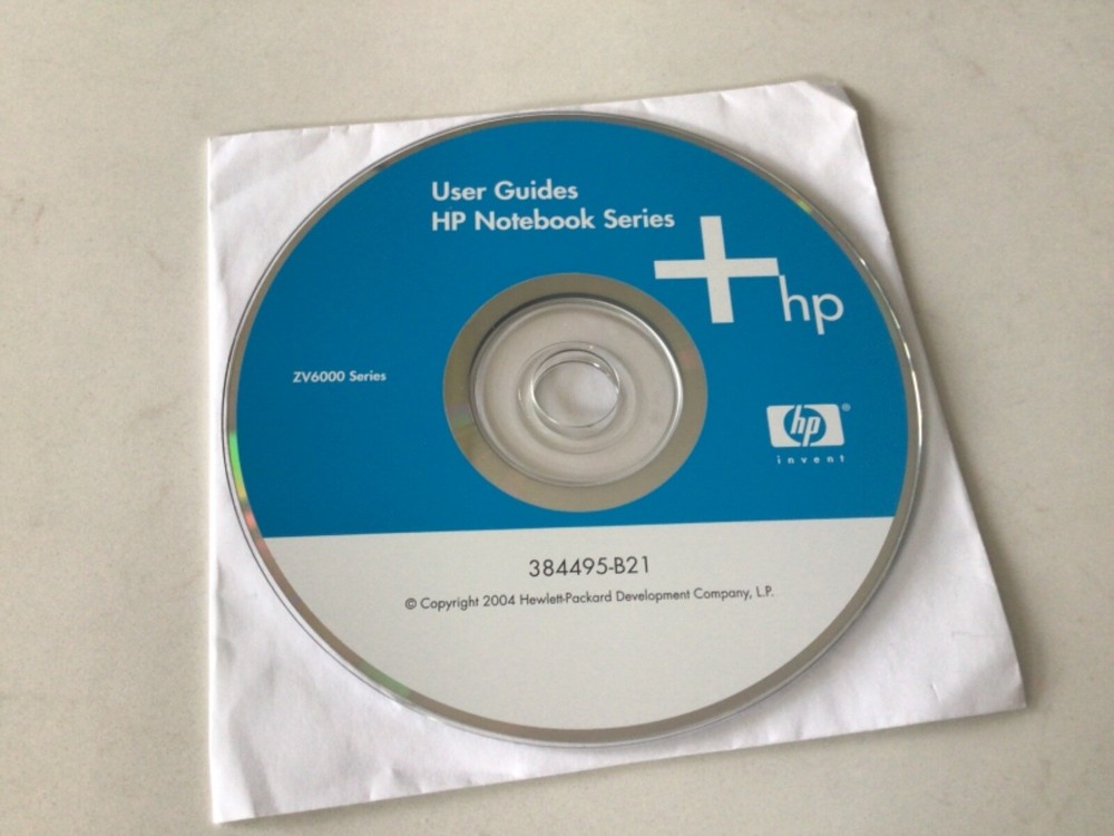 HP  System Disc User Guides Notebook PC