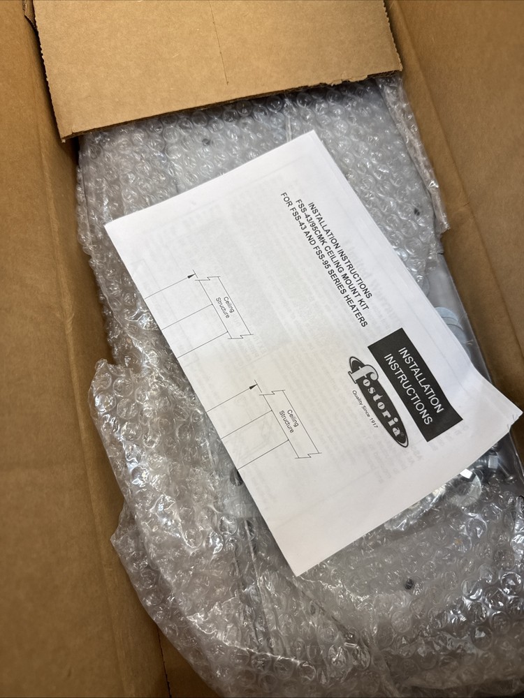 Fostoria FSS-43/95CMK Ceiling Mount Bracket