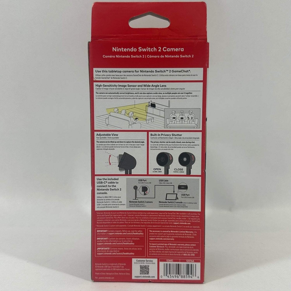 New Nintendo Switch 2 Camera Black BEEACNSKA
