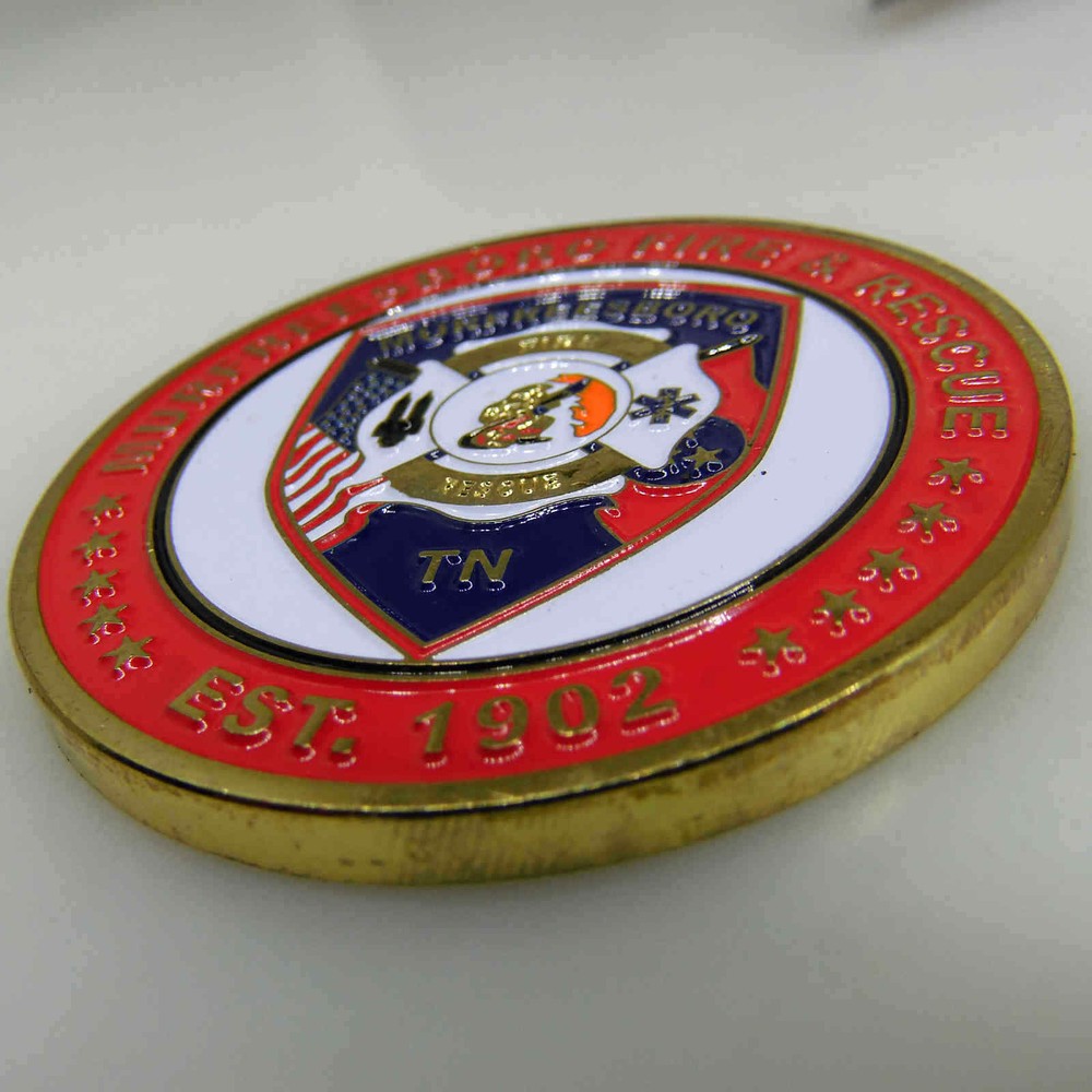 MURFREESBORO FIRE RESCUE CHALLENGE COIN