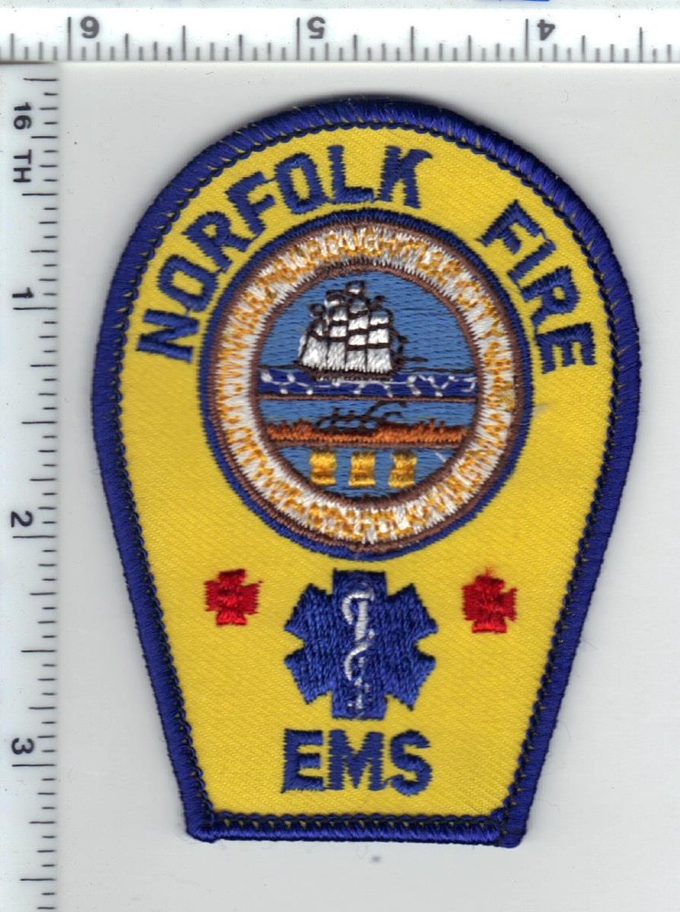 Norfolk Fire - EMS (Virginia) Shoulder Patch from the 1980's
