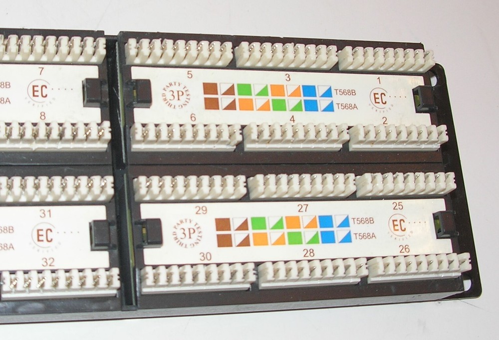 CAT6 Rackmount or Wallmount 48-port Cat6 Patch Panel- unbranded
