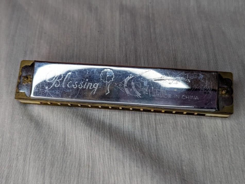 Blessing Harmonica 1970s - Silver