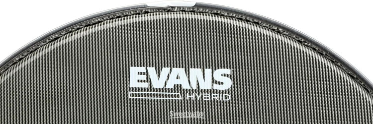 Evans Hybrid Grey Marching Drumhead - 13 inch