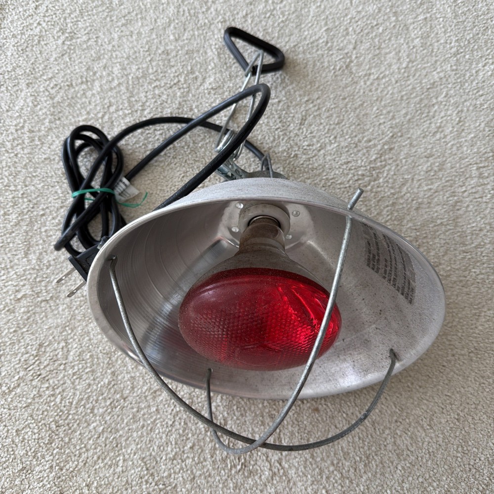 Brooder Heat Lamp Model GP035B with Bulb 120V Indoor Use Only