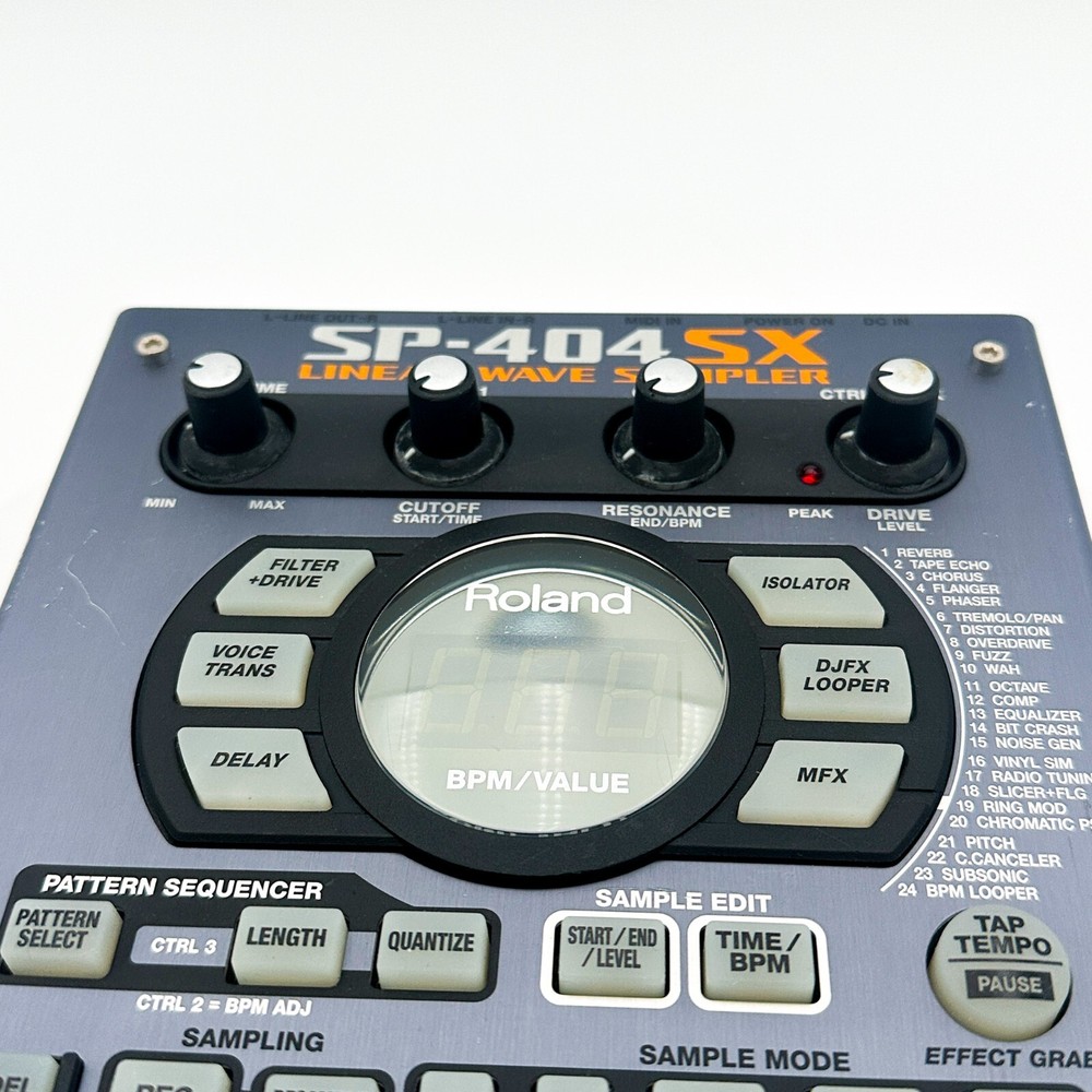 Roland SP-404SX Compact Linear Wave Sampler Tested Good Condition