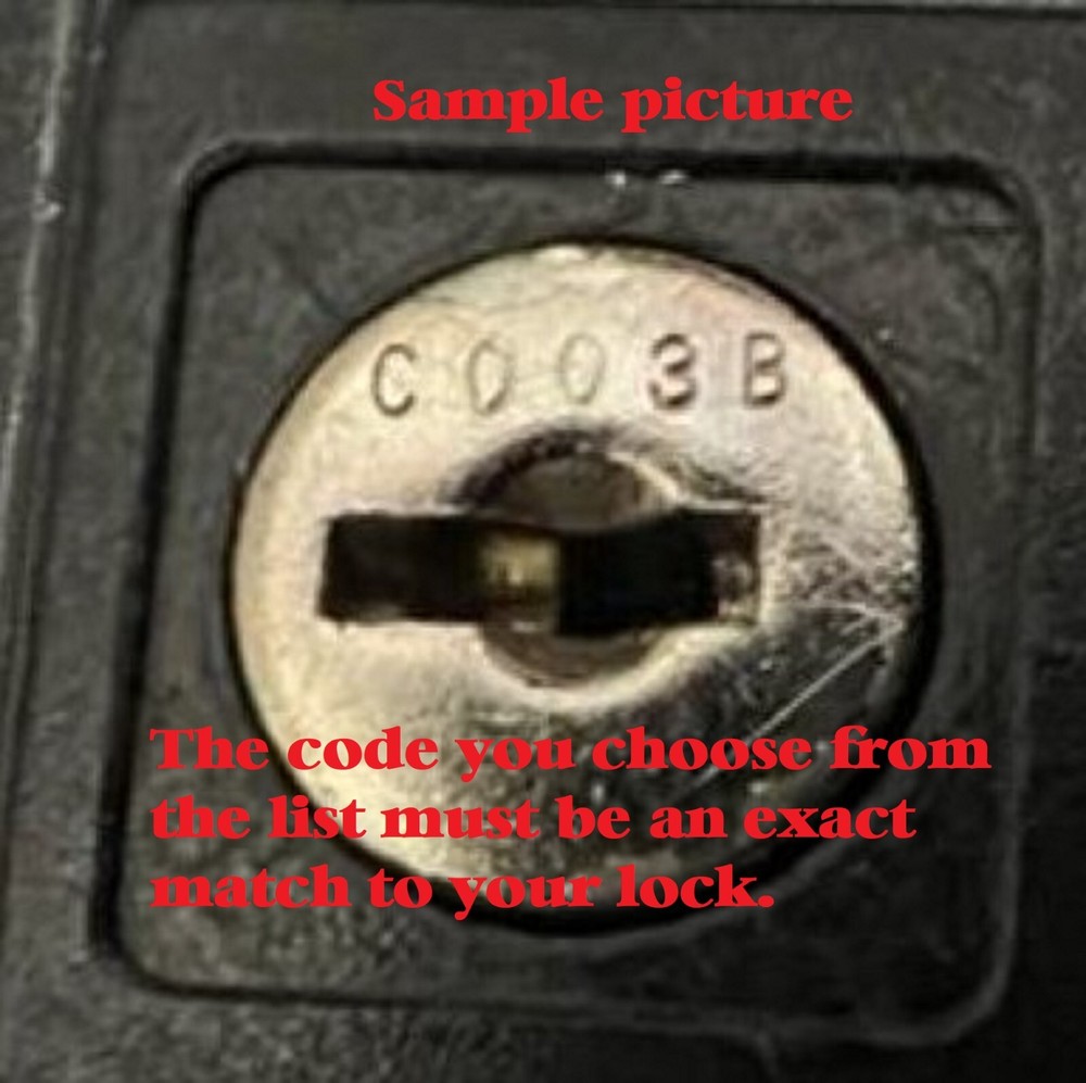 2 Sentry Safe keys cut to code YOUR CODE MUST BE AN EXACT MATCH C001B-C175B