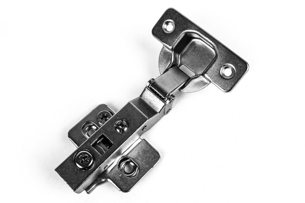 -30 Deg Negative Angle Soft Close Full Overlay Frameless Cabinet Door Hinges (2)