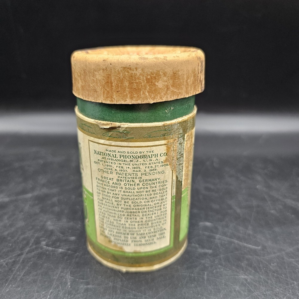 Edison Brown Wax Cylinder Record