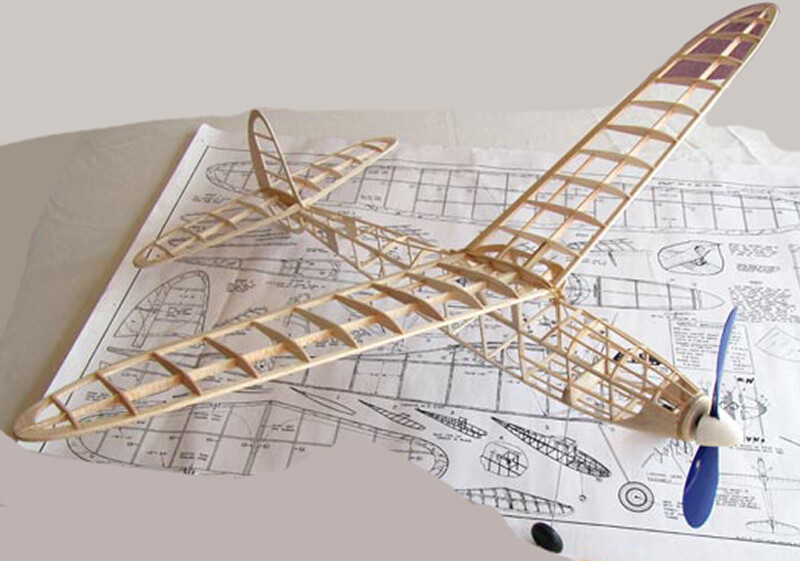 Comet Model Airplane Plans (FF): Sparky 32" Class C Rubber-Powered