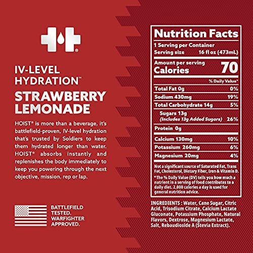 HOIST Premium Hydration Electrolyte Drink, Powerful IV-Level Hydration, Straw...