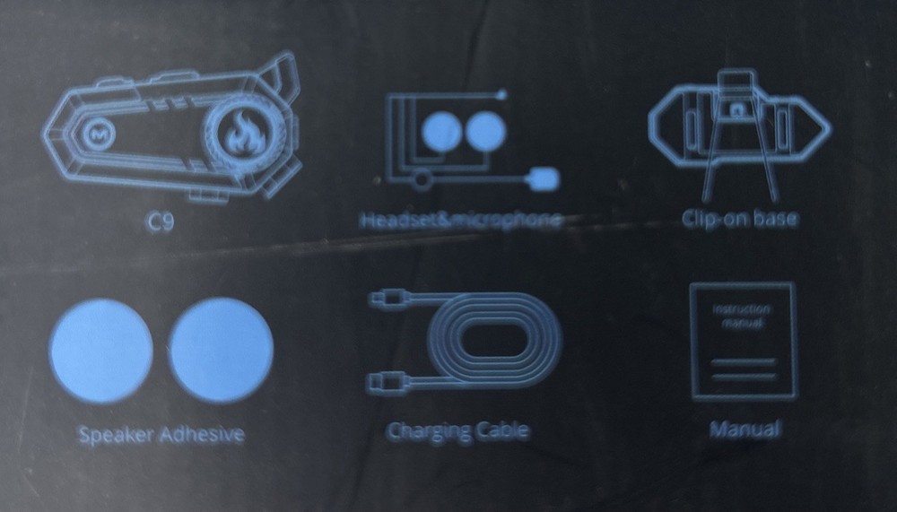 Motorcycle Helmet Bluetooth Headset, Skiing Cycling Noise Reduction Intercom