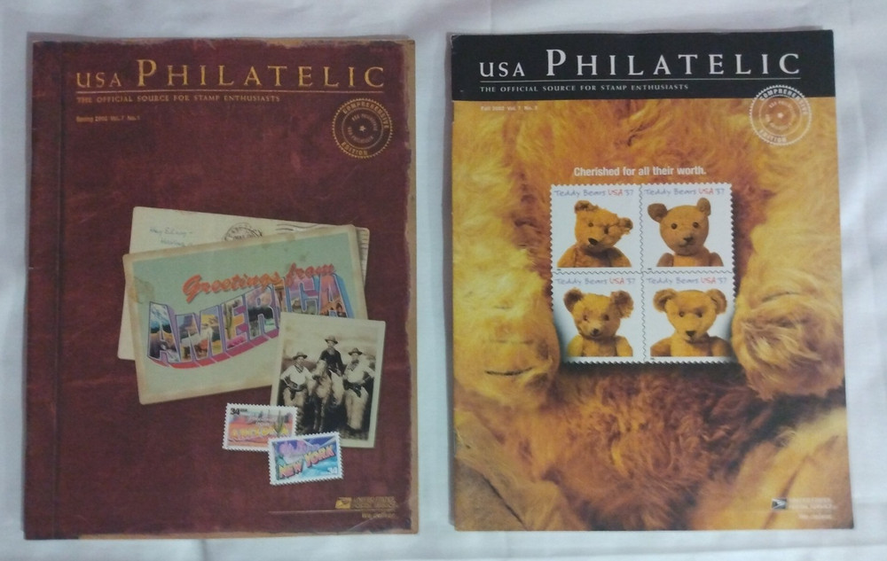 Assorted Lot of 12 USA Philatelic Stamp Magazines Catalogs Collectible