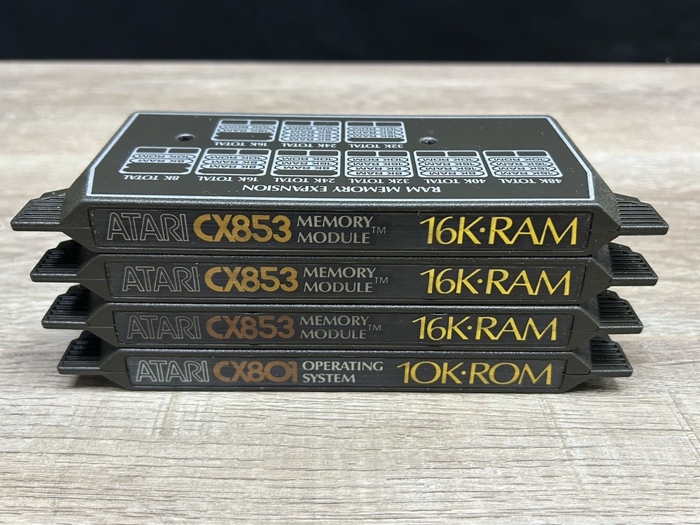 Atari CX853 16K-RAM Memory Modules & CX801 10K-ROM Operating System