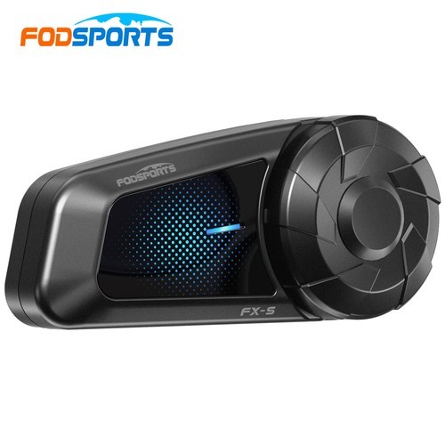 FX-S Motorcycle Intercom Helmet Bluetooth Headset 2-way 1000m Communication US