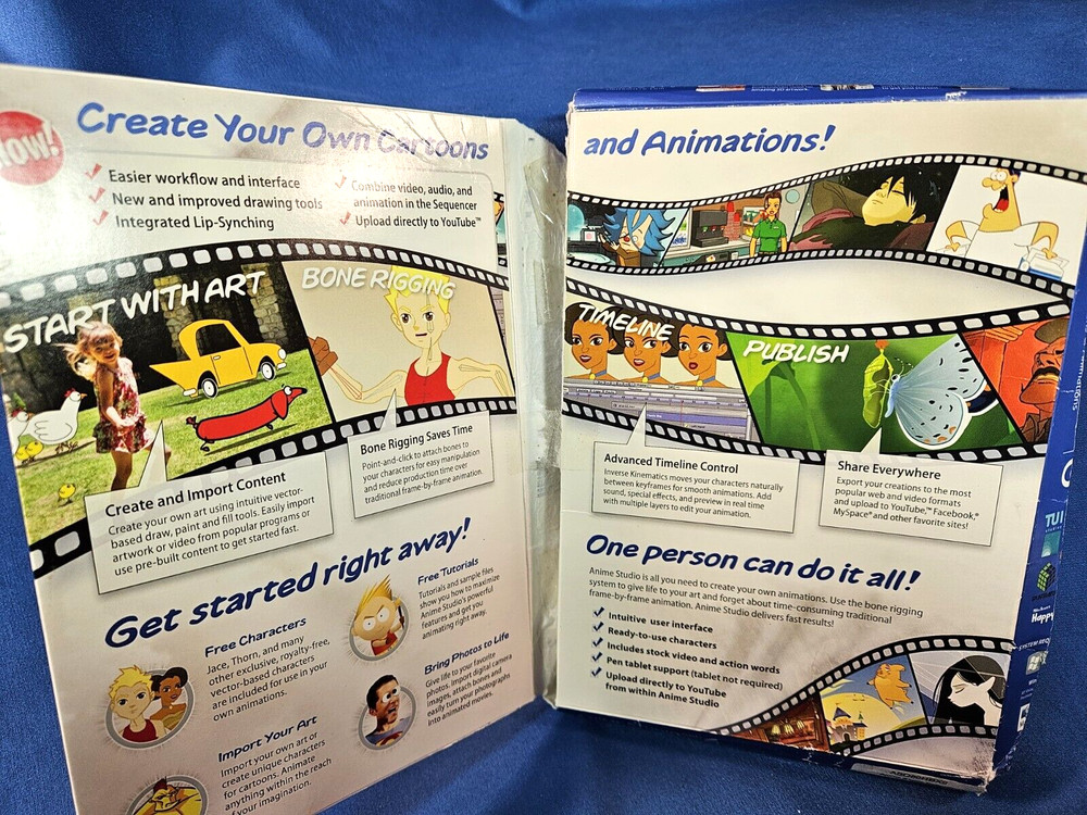 Smith Micro Anime Studio Debut 6 for PC Mac Animation Creation Software