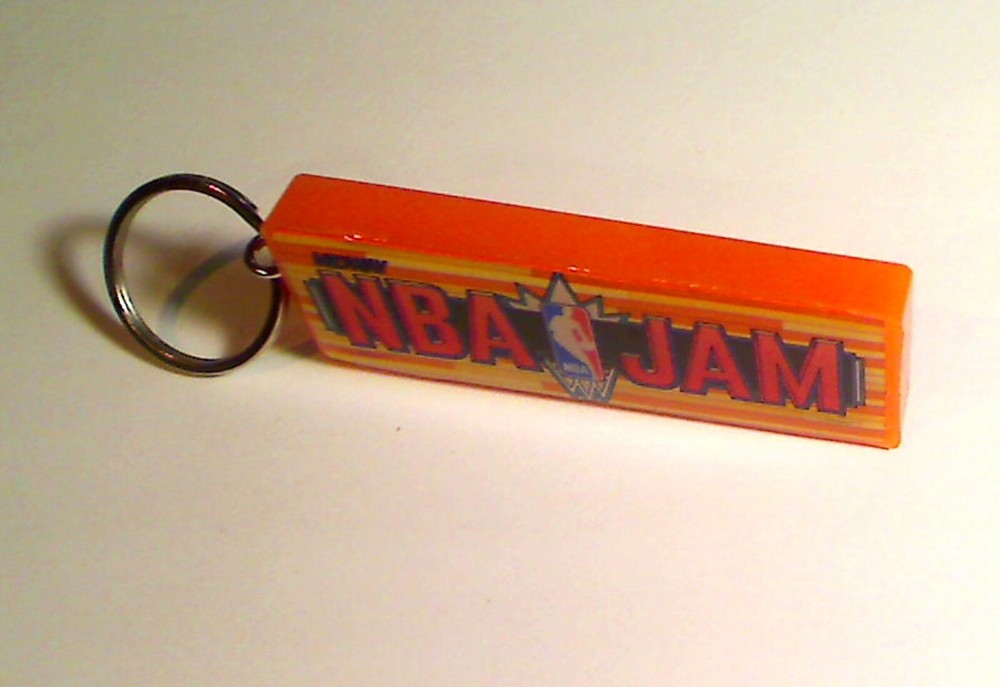 NBA JAM Arcade Marquee Coin Door accessory Keychain
