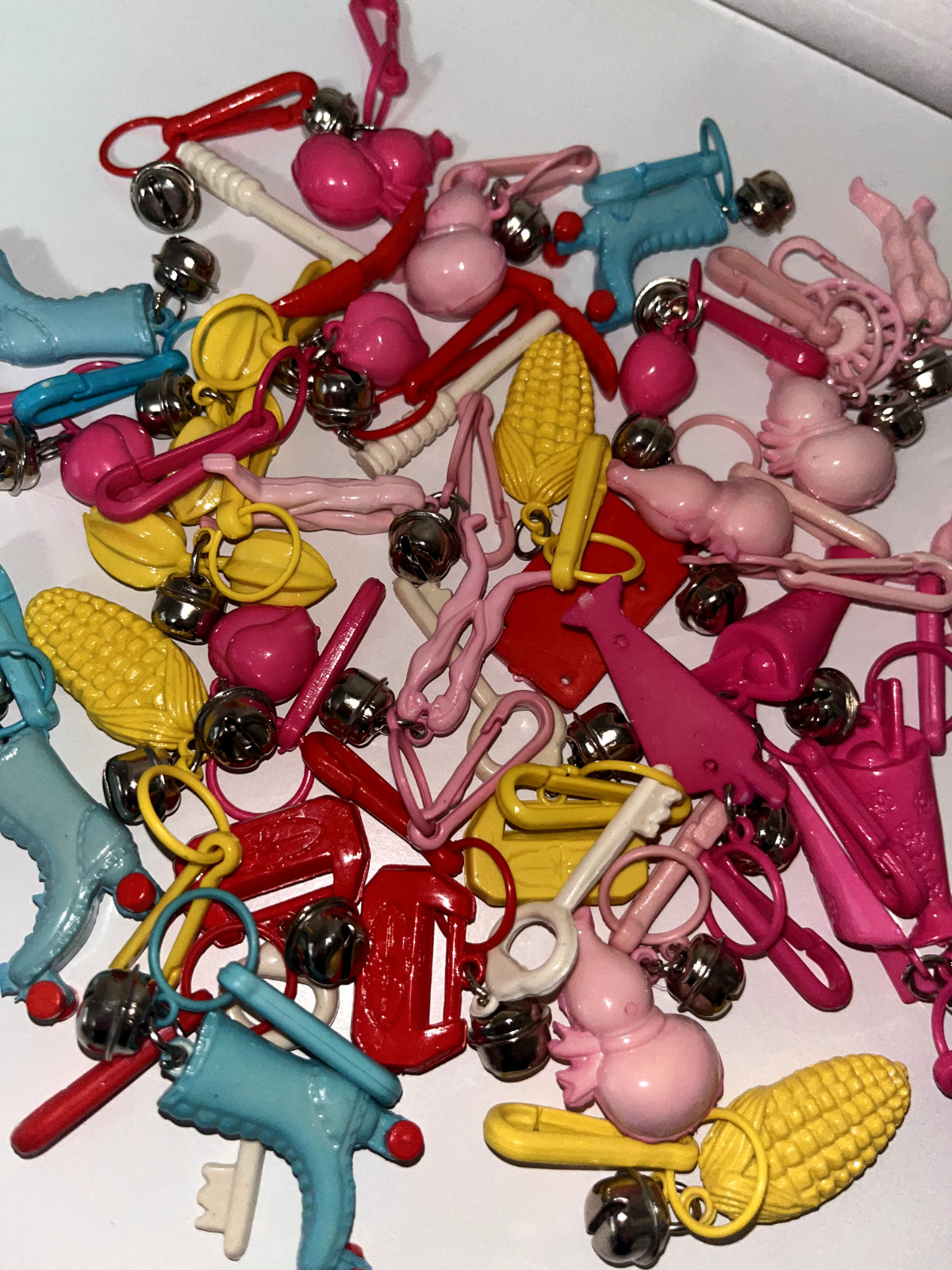Vintage 1980s Plastic Bell Charms / Multi-Listing / You Pick!