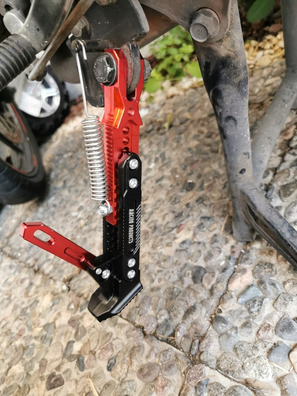 Universal Aluminum Alloy Adjustable Kickstand Foot Side Stand For Motorcycle