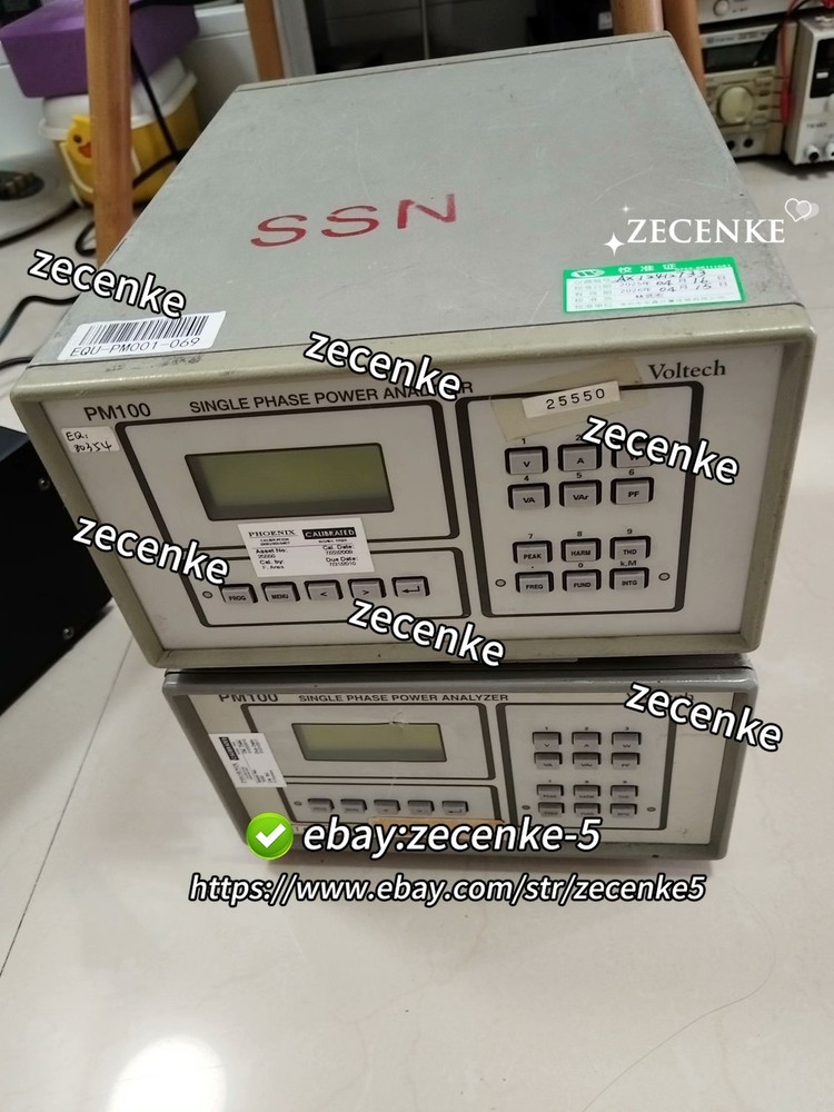 1PCS Voltech PM100 Single Phase Power Analyzer used