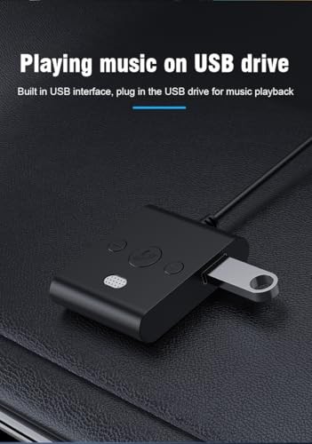 Bluetooth 5.4 AUX Car Adapter， [Enhanced Connection & Noise