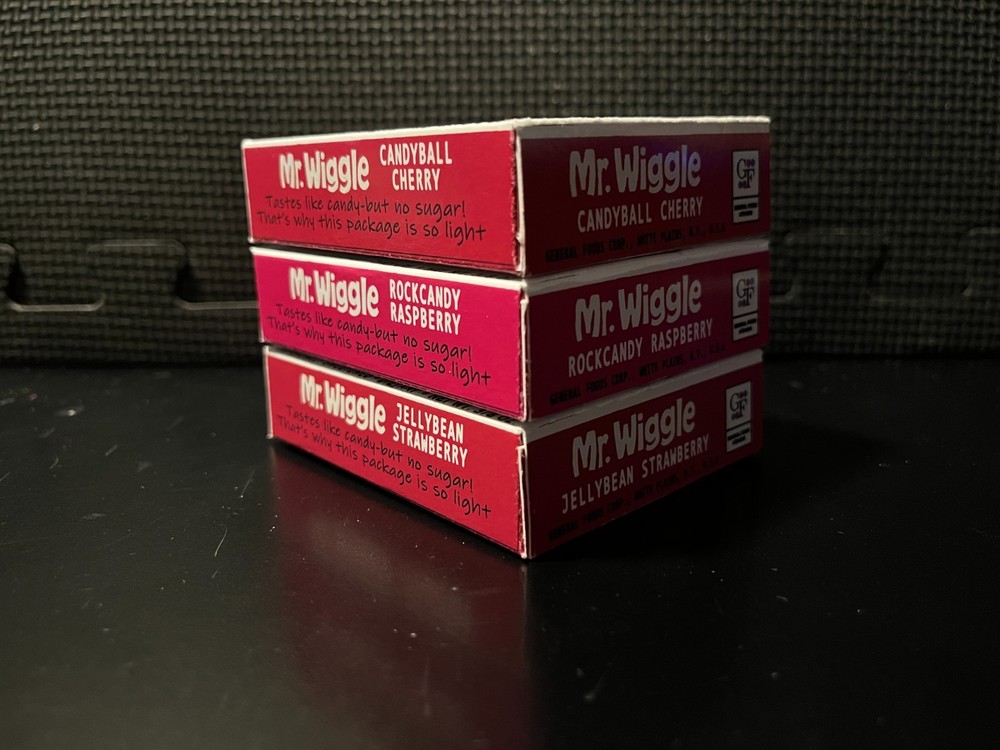 Mr Wiggle jello - 3 empty custom design display boxes