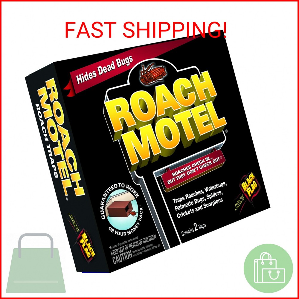 Black Flag Roach Motel Traps, 2-Count, 1-Pack