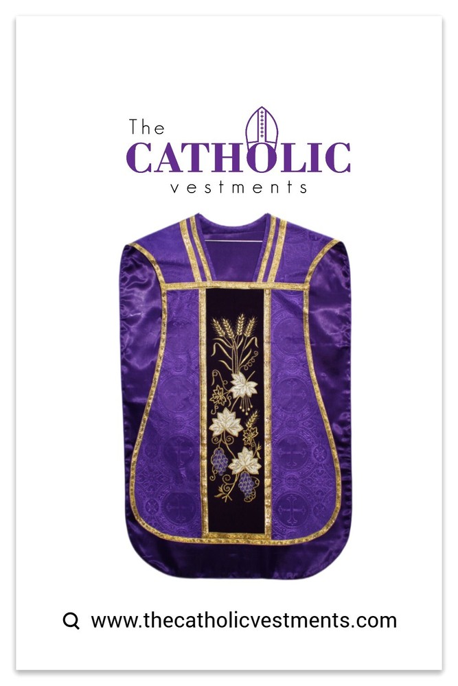 Fiddleback Vestment & Mass Sets - Violet