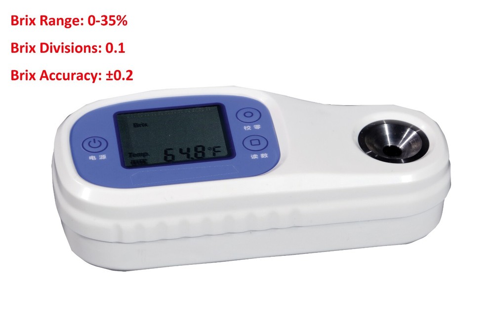 Handheld Digital Refractometer Brix Refractometer Meter Tester for Fruit Juice