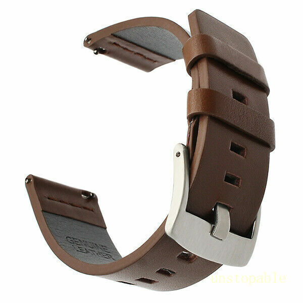 18mm 20mm 22mm 24mm Genuine Leather Wristband Watch Strap Band Bracelet UNIVERSL