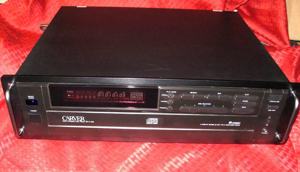 Carver SD/A350 Rack Mount CD Player Tested & Working w/ Remote Control