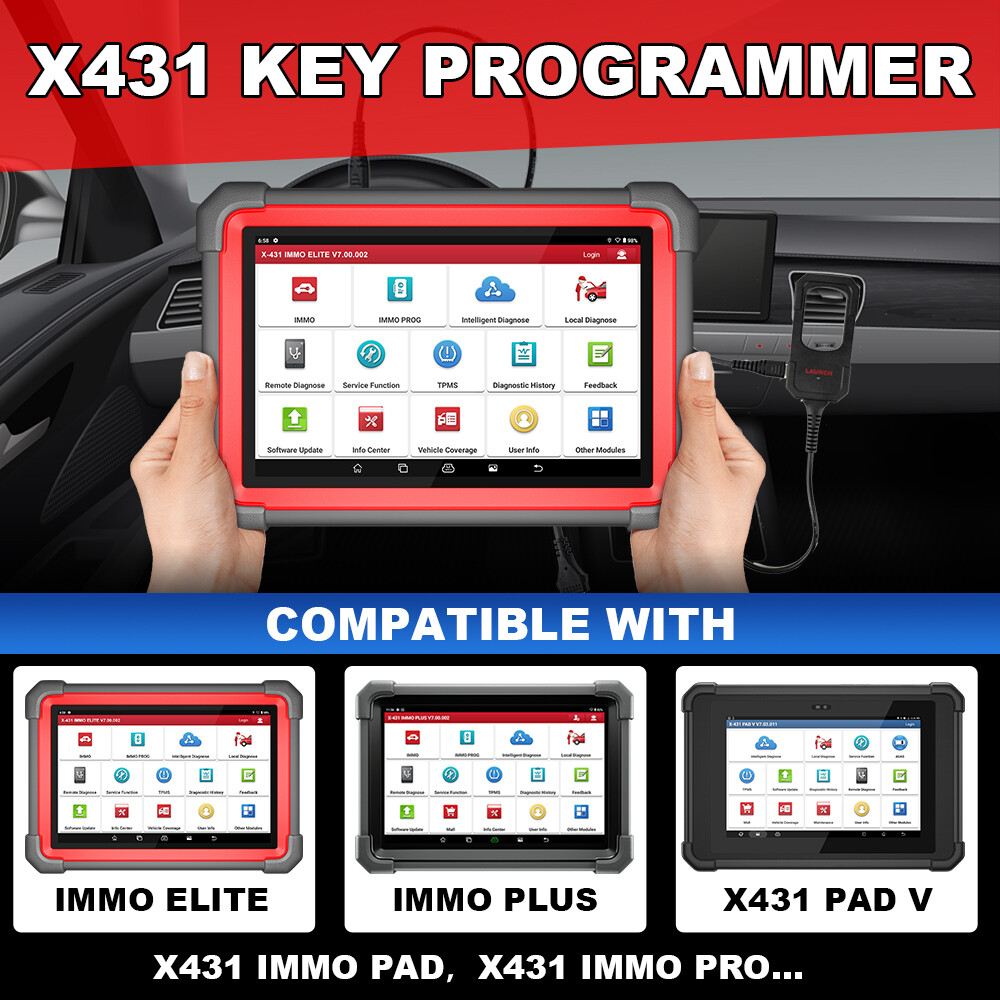Launch X431 Key Programming Remote Maker for X431 IMMO Elite Plus X431 PAD V VII