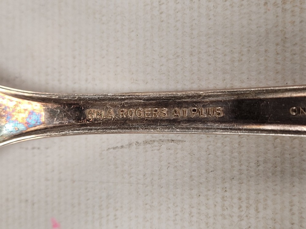 Rogers A1 Plus Heather Meadowbrook Cake Pie Server Oneida Silverplate Heart Leaf