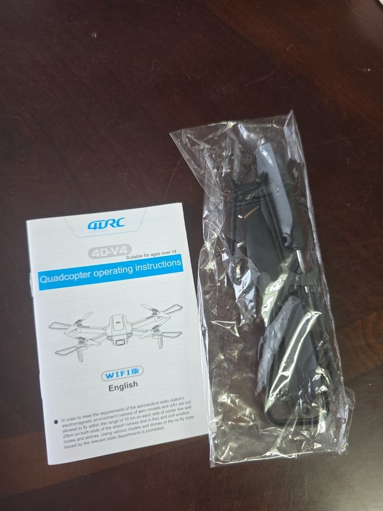 GRC Foldable Quadcopter Drone Black Toy Grade w/Controller & Carry Case